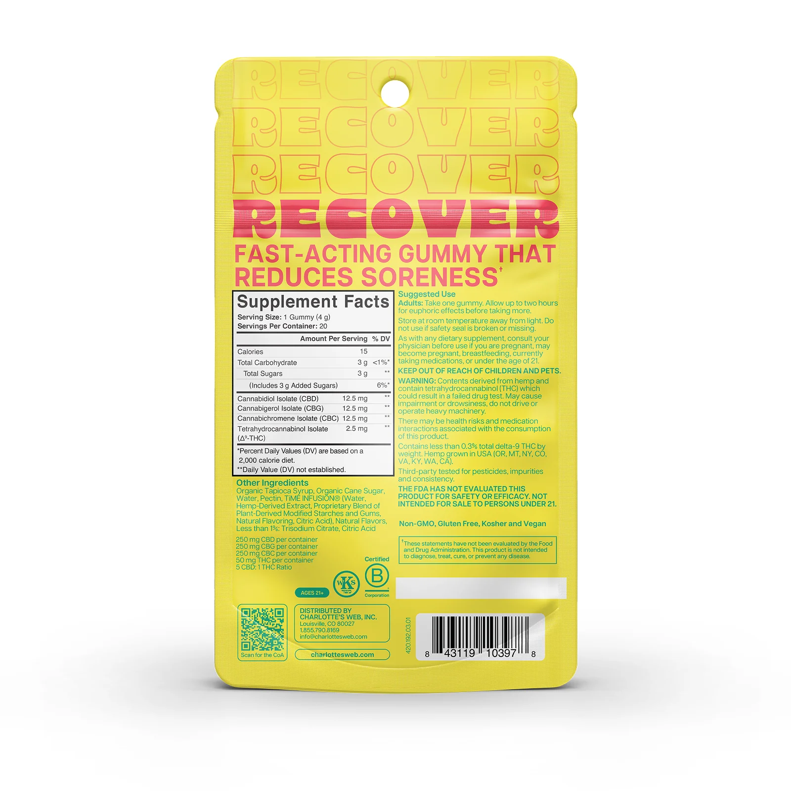 Recover THC Gummies - Image 3